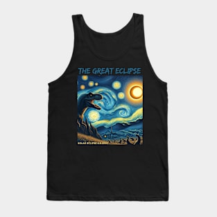 Painting total solar eclipse Tank Top